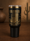 Because of the Brave 40oz Tumbler — front view