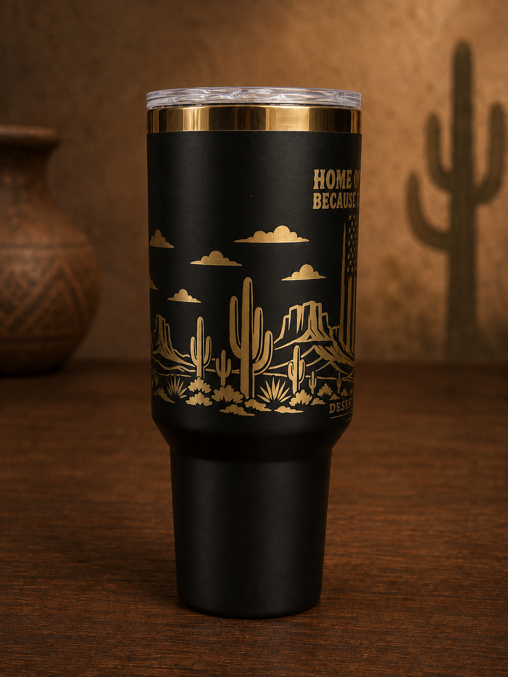Because of the Brave 40oz Tumbler — left side