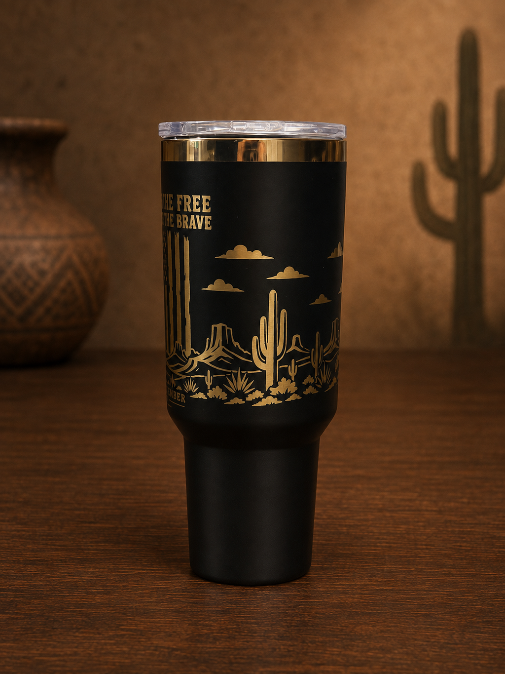 Because of the Brave 40oz Tumbler — right side