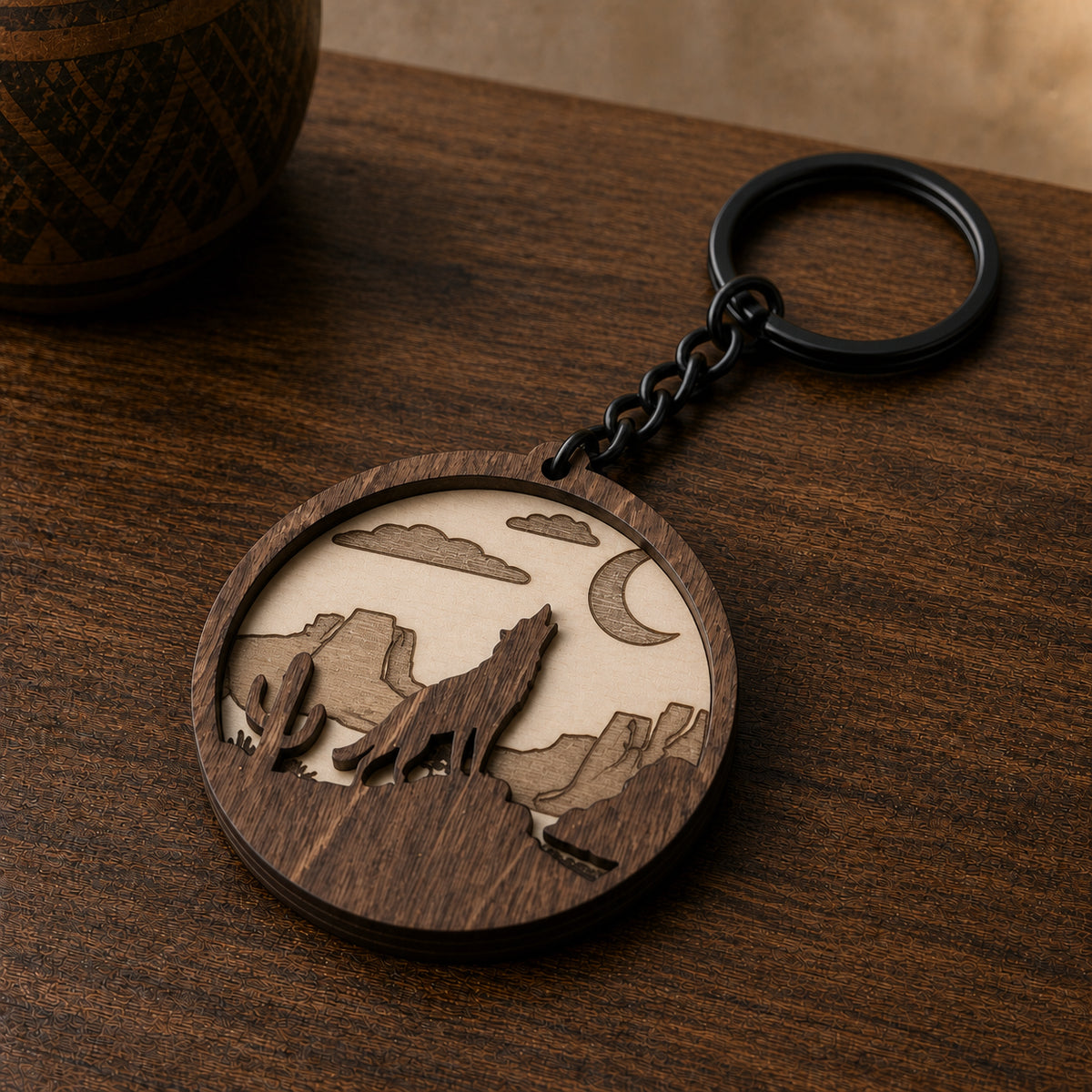 Coyote Keychain — view 1