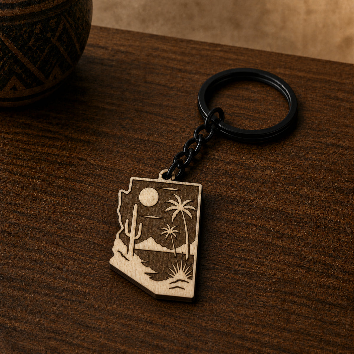 Arizona Oasis State Heritage Keychain