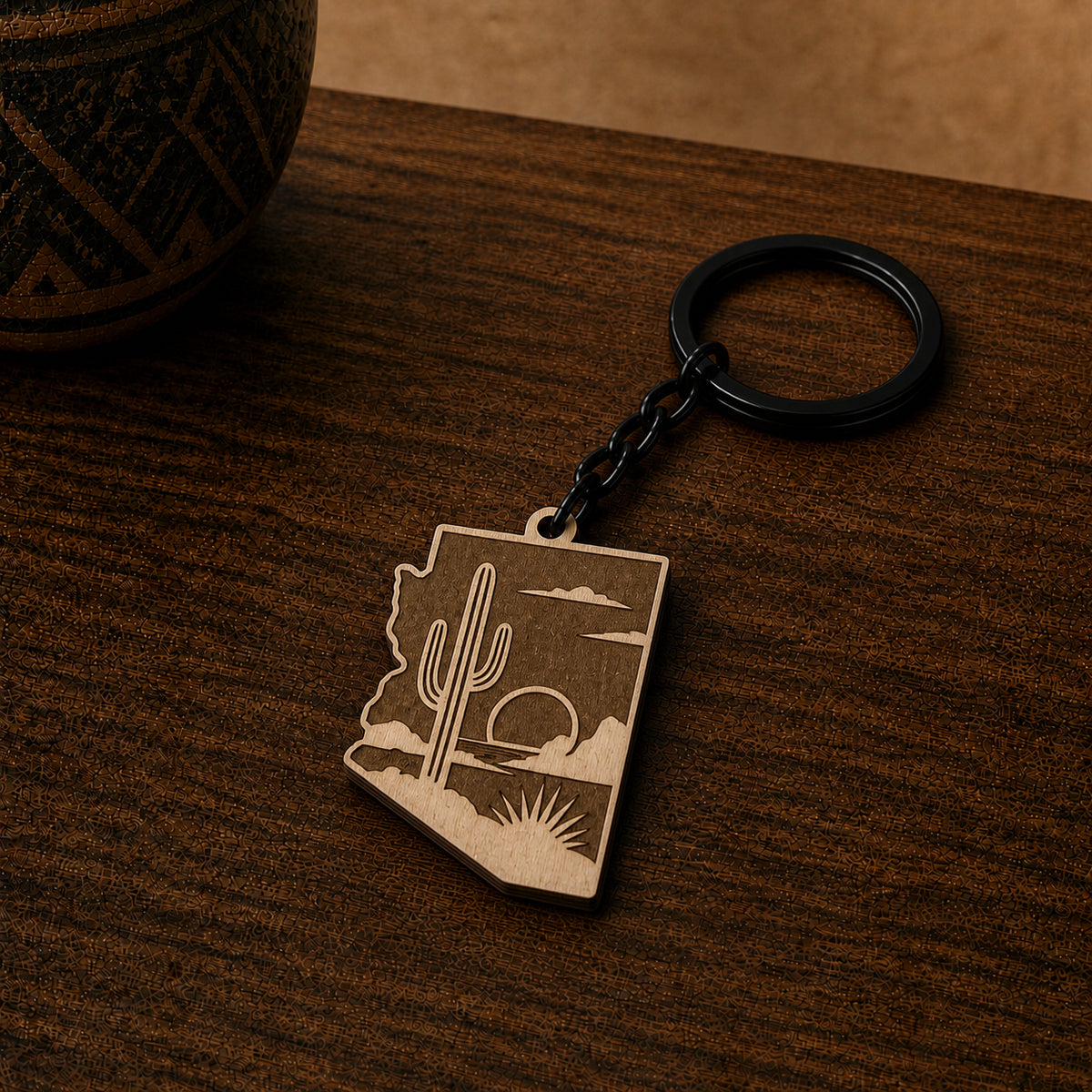 Arizona Sunset State Heritage Keychain