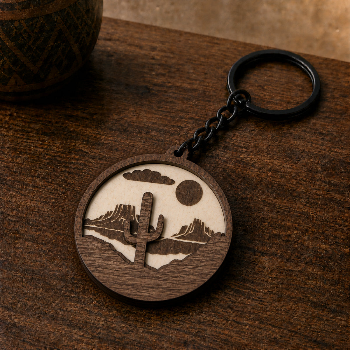 Saguaro Keychain — view 1