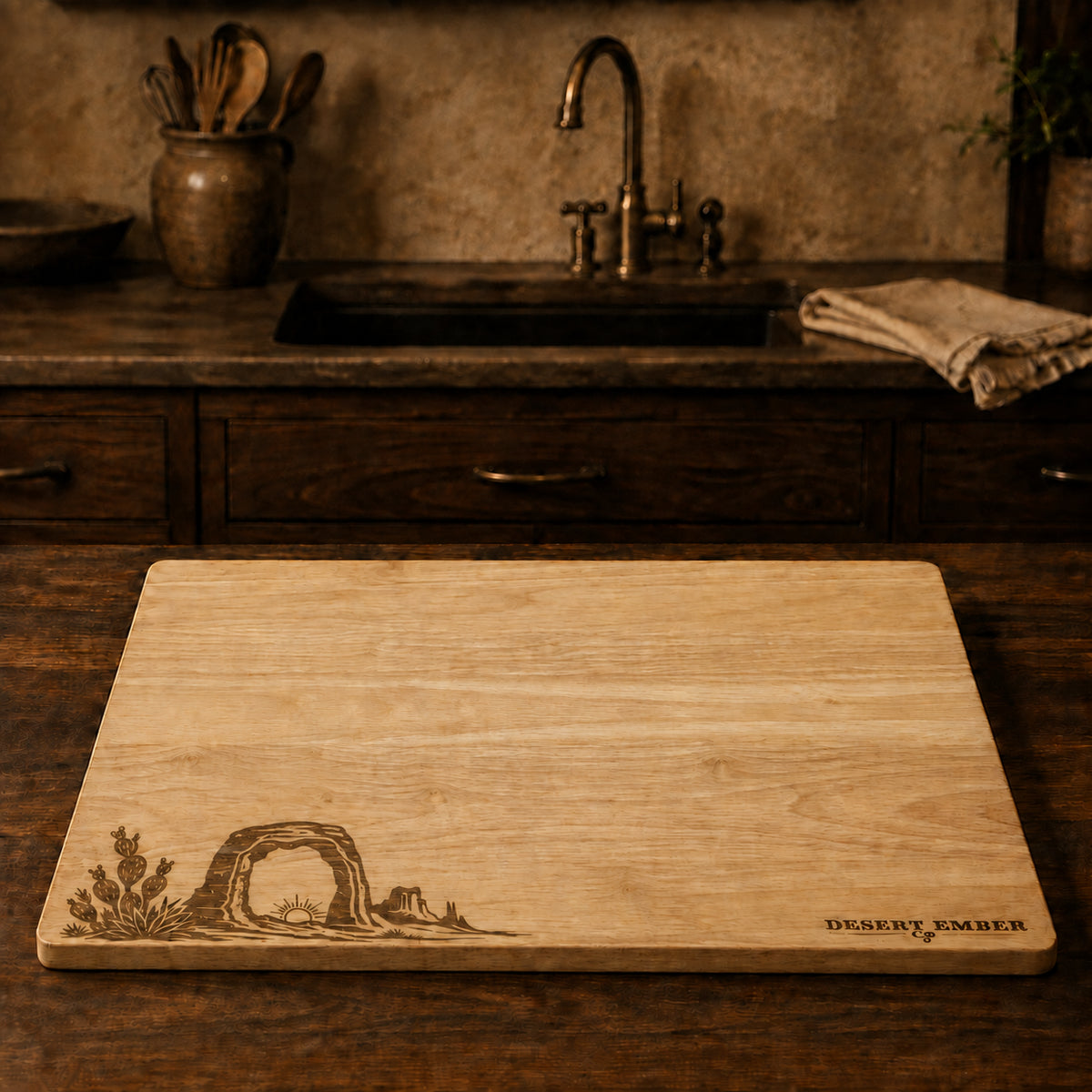 Desert Horizon Hardwood Serving Board — additional product view